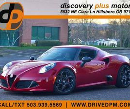 2015 ALFA ROMEO 4C LAUNCH EDITION COUPE RED 9700 MILES, T/BELT DONE!