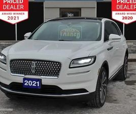 2021 LINCOLN NAUTILUS RESERVE*LOWKS*AWD*HEATED LEATHER*MOON ROOF