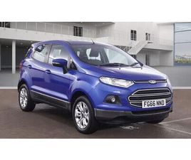 FORD ECOSPORT FORD ECOSPORT 1.0T ECOBOOST ZETEC SUV 5DR PETROL MANUAL 2WD EURO 6 (START/STOP) (125 PS)