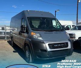 RAM TRUCKS RAM PROMASTER CARGO VAN 2020 RAM PROMASTER-HIGH ROOF CARGO VAN W/ FOLDED SHELVING-STOCK#08080