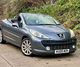 PEUGEOT 207 CC PEUGEOT 207 CC 1.6 16V GT CONVERTIBLE 2DR PETROL MANUAL (155 G/KM, 120 BHP)