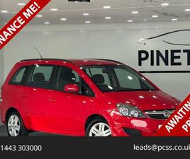 2014 VAUXHALL ZAFIRA 1.8 16V EXCLUSIV MPV 5DR PETROL MANUAL EURO 5 (120 PS) MPV PETROL MANUAL