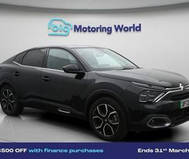 CITROEN C4X CITROEN C4 X 50KWH SHINE PLUS FASTBACK 4DR ELECTRIC AUTO (7.4KW CHARGER) (136 PS)