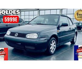 VOLKSWAGEN GOLF CABRIO 1.6 100CV CARAT EDITION GARANTIE 6MOIS