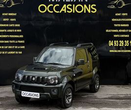 VENTE A DISTANCE LIVRAISON FRANCE SUZUKI JIMNY 1.3 VVT 85CH 4X4 JLX CLIM JANTES ALU BLUETOOTH FAIBLE KM 1ERE MAIN