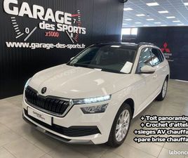 SKODA KAMIQ 1.0 TSI 116 CH DSG7 AMBITION + CROCHET D'ATTELAGE + TOIT VITRÉ PANORAMIQUE + PARE-BRISE AV CHAUFFANT + SIÈGES AV CHAUFFANTS