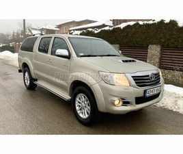 TOYOTA HI LUX HILUX 3.0 D-4D 4X4 DOUBLE SR+ LEATHER (AUTOMATA) NINCS+ÁFA!UTOLSÓ-MOHIKÁN.GAR.154E.KM.MAKULÁTLAN