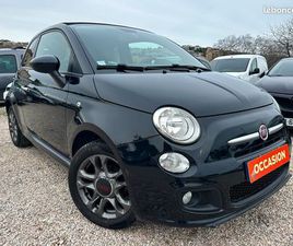 FIAT 500 S CABRIOLET 1.2 69CH - FINITION SPORT - CLIM’ - RADAR AR - SIEGES CUIR - REVISION À JOUR - CT ◊
