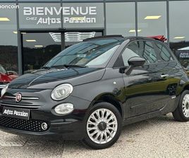 FIAT 500C CABRIOLET 1.2 69 CH S/S DUALOGIC LOUNGE AUTOMATIQUE. 19 000KMS