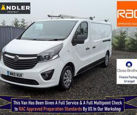 2019 VAUXHALL VIVARO 2900 1.6CDTI BITURBO 125PS SPORTIVE H1 VAN PANEL VAN DIESEL MANUAL
