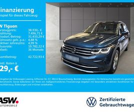 VOLKSWAGEN TIGUAN TIGUAN ELEGANCE 2.0TSI 4M DSG LED ACC NAVI LEDER