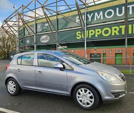 VAUXHALL CORSA VAUXHALL CORSA 5 DOOR 1.2LTR AIR BLUE 2008 5DR (ONLY 96,995M,IDEAL 1SR CAR)