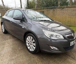 VAUXHALL ASTRA 2010 VAUXHALL ASTRA 1.6I 16V EXCLUSIV 5DR HATCHBACK PETROL MANUAL
