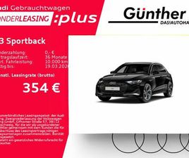 AUDI A3 SPORTBACK 40 TFSI E SPORTBACK 40 TFSIE ADVANCED+WINTERRÄDER+AHK+