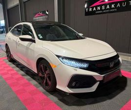 HONDA CIVIC 2017 1.5 I-VTEC 182 CV SPORT PLUS + ENTRETIEN COMPLET HONDA + TOIT OUVRANT + PACK ALU