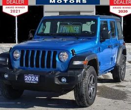 2024 JEEP WRANGLER SPORT*LOW KS*4X4*BLUETOOTH*REAR CAM*2.0L TURB
