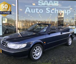 SAAB 900 CABRIO 2.3 SE | RIJKLAAR | LEER VASTE TREKHAAK MISTLAMPEN VOOR BLAUWE KAP