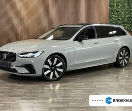 VOLVO V90 T8 VOLVO V90 T8 AWD RECHARGE ULTRA ULTIMATE DARK | SCHUIFDAK | TREKHAAK | 455PK | HEAD-UP DISPLAY | HARMAN KARDON | ADAPTIEVE CRUISE CONTROL | STOEL EN STUURWIELVE