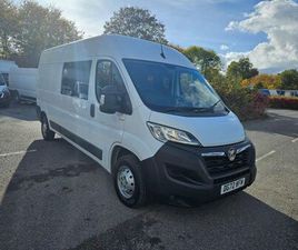 VAUXHALL MOVANO 2.2 CDTI 3500 BITURBO DYNAMIC PANEL VAN 5DR DIESEL MANUAL FWD L3 H2 EURO 6 (START/STOP) (140 PS)
