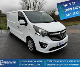 VAUXHALL VIVARO 2017 VAUXHALL VIVARO (17) NO VAT! 1.6 CDTI 125 LWB 2900 SPORTIVE SAT NAV 73418 MILES EURO 6 ULEZ ...