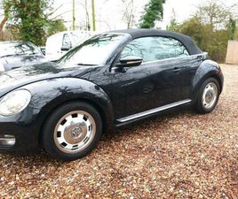 VOLKSWAGEN BEETLE DESIGN TSI BLUEMOTION TECHNOLOGY BLACK CONVERTIBLE CABRIO ULEZ