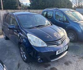 2011 NISSAN NOTE 1.4 16V N-TEC EURO 5 5DR PETROL