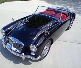 1962 MGA ROADSTER BLACK OVER RED LEATHER