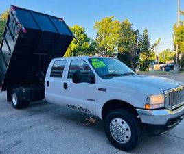 FORD F450 2004 FORD F-450 SUPER DUTY CREW DIESEL 99K.MI.12FT.DUMP NEWBUILD TRUCK