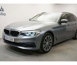 BMW 520D XDRIVE TOURING SPORT LINE, DRAGKROK, NAVIGATION 2019 BLÅ