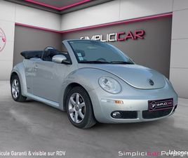 VOLKSWAGEN NEW BEETLE CABRIOLET 1.9 TDI - 105 COAST - CAPOTE NEUVE - SIÈGES CUIR CHAUFFANT (AV) - RÉGULATEUR - CLIM - GARANTIE 12