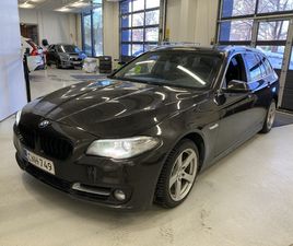 BMW 520 F11 TOURING 520I TWINPOWER TURBO ** NAHKASISUSTA / TUTKAT / SÄHKÖKONTTI / NAVI **