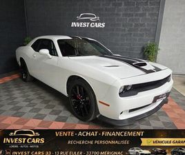 DODGE CHALLENGER SXT PLUS 3.6I V6 309CH PENTESTAR BVA8 3P - 2ÈME MAIN - ETHANOL - GARANTIE 6 MOIS MINIMUM