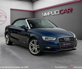 AUDI A3 CABRIO AUDI A3 CABRIOLET 2.0 TDI 184 QUATTRO S LINE S TRONIC 6 - SIÈGE CHAUFFANTS - CHAUFFE NUQUE - CAMÉRA - GARANTIE 12 MOIS