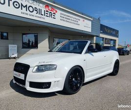 AUDI RS4 CABRIOLET QUATTRO 4.2 V8 420 CH PACK F1, BLANC, 34CV, 3 PORTES, 21/07/2008