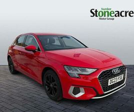2023 AUDI A3 1.0 TFSI 30 SPORT SPORTBACK 5DR PETROL S TRONIC EURO 6 (START/STOP) (110 PS) HATCHBACK PETR...