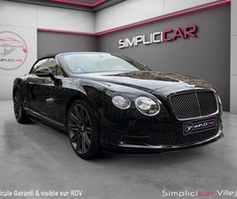 BENTLEY CONTINENTAL GTC 6.0 W12 – 635 CH SPEED, CAMÉRA AR/360, RADAR AV/AR, SIÈGE CHAUFFANT/VENTILÉ/MASSANT, GARANTIE 12...