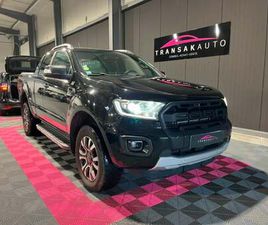 FORD RANGER SUPER CABINE 2.0 ECOBLUE 213 CV BV10 WILDTRAK + APPLE CARPALY + BLUETOOTH + CAMÉRA DE RECUL