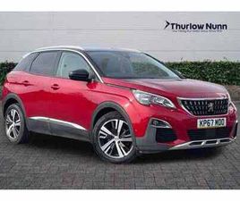 PEUGEOT 3008 2017 PEUGEOT 3008 1.6 BLUEHDI ALLURE SUV 5DR DIESEL MANUAL EURO 6 (START/STOP) (120 PS) SUV DIESEL MANUAL