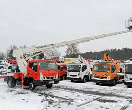 NISSAN CABSTAR PODNOŚNIK KOSZOWY 27M RUTHMANN TB 270 ZWYŻKA UDT WUMAG GSR … WIDEŁKI - SPRZEDAJEMY.PL