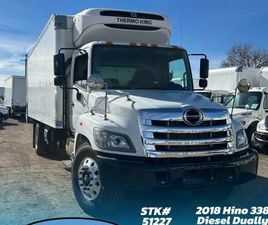 2018 HINO 338 - 4X2 DIESEL DUALLY 22’ REEFER TRUCK - STOCK#51227