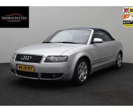 AUDI A4 CABRIOLET 2.4 V6 EXCLUSIVE 2002 | ELEKTRISCH BEDIENBARE KAP | ELEKTRISCH VERSTELBARE STOELEN | LICHTMETALEN VELGEN | CLIMATE CONTROL | STUURWIEL BEDIENI