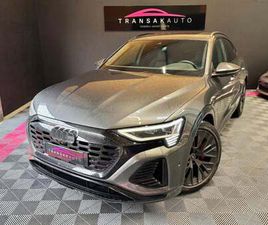 AUDI Q8 SPORTBACK E-TRON 55 AUDI Q8 E-TRON SPORTBACK 55 408 CH QUATTRO S LINE - PACK CARBONE EXTERIEUR - BANG OLUFSEN - TOIT OUVRANT - SELLERIE CUIR VALCONA SPORT