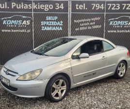 PEUGEOT 307 I 2.0B+LPG 136KM 2004 * KABRIO KLIMATYZACJA ELEKTRYKA *