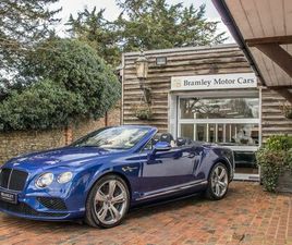 BENTLEY CONTINENTAL 4.0 V8 GTC S AUTO 4WD EURO 6 2DR