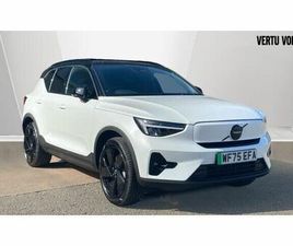 VOLVO EX40 185KW EXT RANGE PLUS BLACK EDITON 82KWH 5DR AUTO ELECTRIC ESTATE