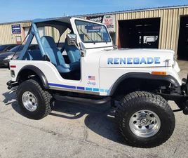 JEEP CJ5 1980 JEEP CJ-5 4WD S WHITE W/BLUE SWEET 6 CYL MANUAL 5 SPEED