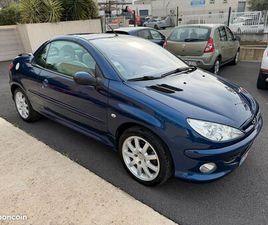 PEUGEOT 206 CC 2.0 16V 138 CV / CUIR CLIM / 79900 KM/ CAPOTE FIABILISE/ 1 ER MAIN