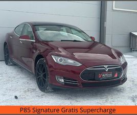 TESLA MODEL S P85 P85 SIGNATURE PANORAMA/DAB+/NAVI/SKINN/CRUISE/ GRATIS L