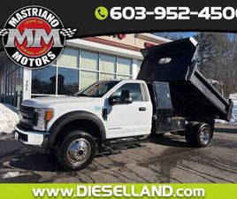 2017 FORD SUPER DUTY F-550 DRW 4X4 6.7L POWERSTROKE DIESEL L-PACK DUMP LOW MILES
