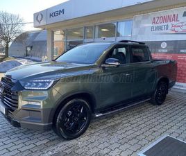 KGM MUSSO GRAND 2.2 E-XDI BLACK EDITION 4WD (AUTOMATA) MO.-I. 1 TULAJDONOS. GYÁRI FÉNYEZÉS. GYÁRI GARANCIÁLIS! OLDALFELLÉPŐ! 7018KM!!